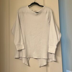 FREE PEOPLE White Large Lightweight Sweatshirt
